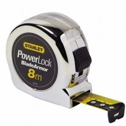 Stanley Mètre Ruban 0-33-527 Ruban à Mesurer Powerlock Blade Armor 8m - 25mm