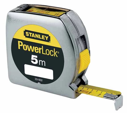 Stanley 0-33-932 Mètre Ruban Powerlock 5m - 19mm Vue De Dessus 3 Stanley 0-33-932 Mètre Ruban Powerlock 5m - 19mm Vue De Dessus