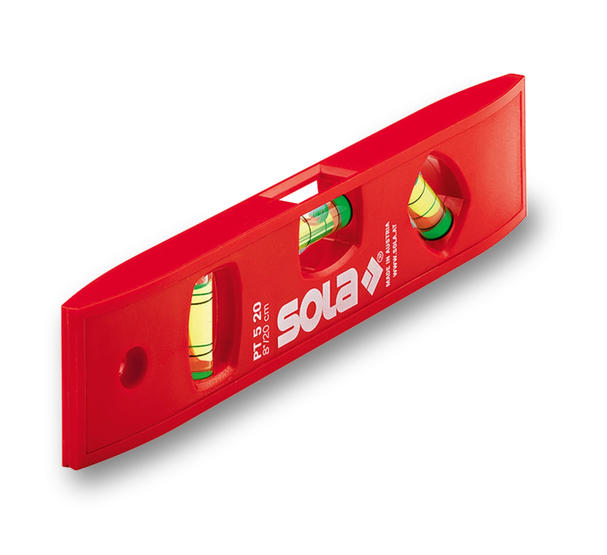 Sola 01430220 PT520 Plastique Niveau à Bulle 20cm (3 Flacons) 3 Sola 01430220 PT520 Plastique Niveau à Bulle 20cm (3 Flacons)