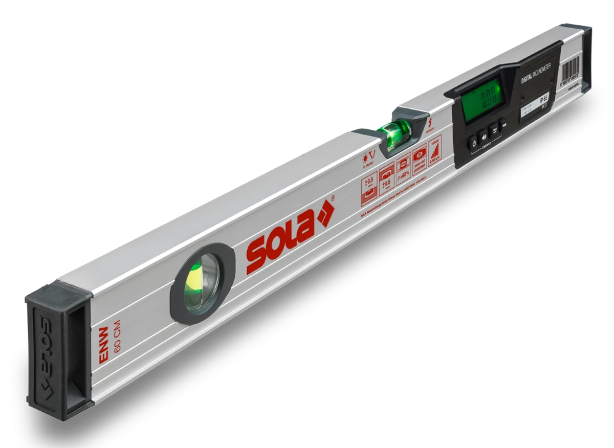Sola 01720801 ENW60 Niveau à Bulle électronique 60cm (2 Flacons) 3 Sola 01720801 ENW60 Niveau à Bulle électronique 60cm (2 Flacons)