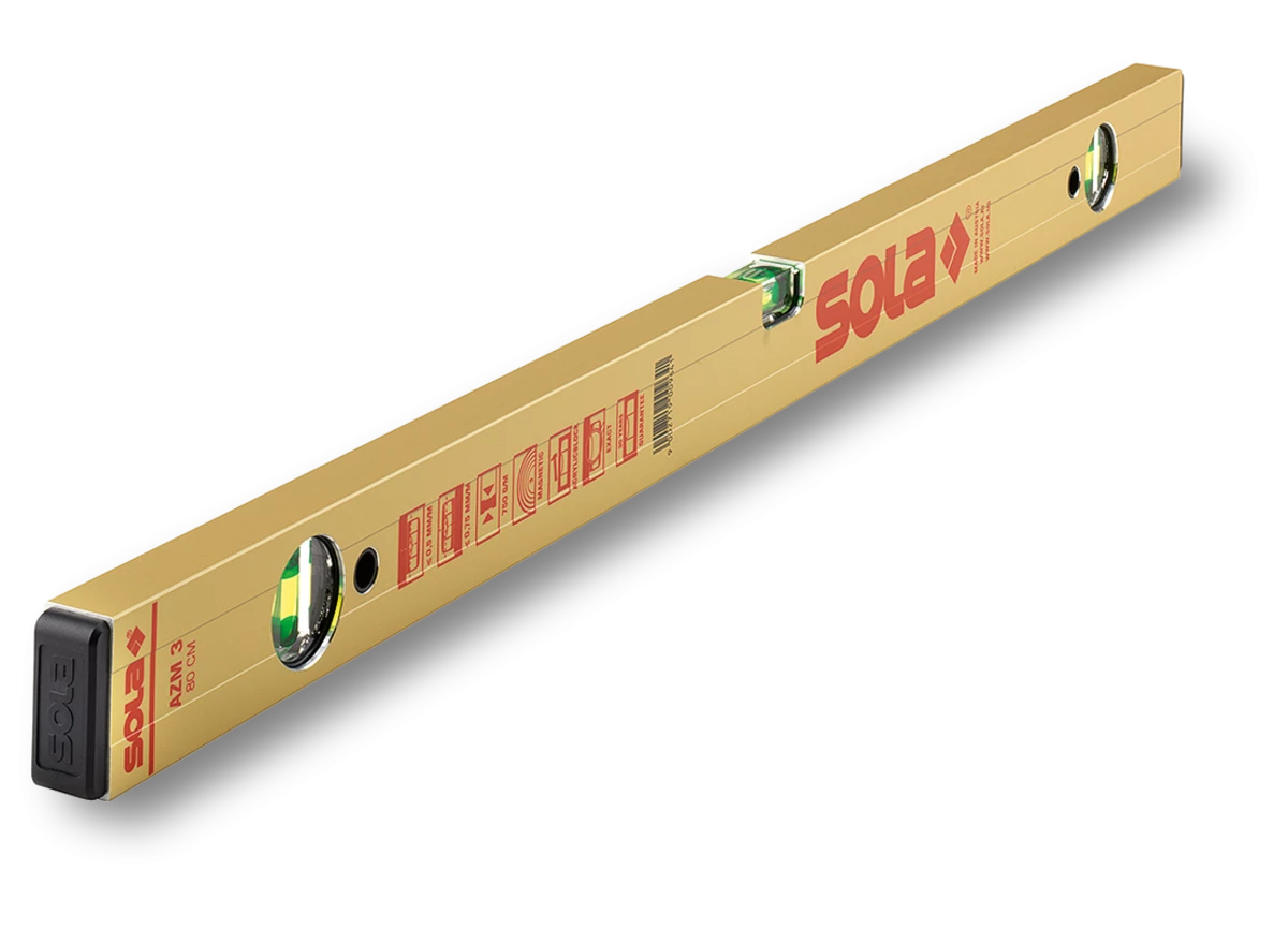 Sola 01823101 AZM380 Niveau à Bulle En Aluminium 80cm Magnétique (3 Fioles) 3 Sola 01823101 AZM380 Niveau à Bulle En Aluminium 80cm Magnétique (3 Fioles)