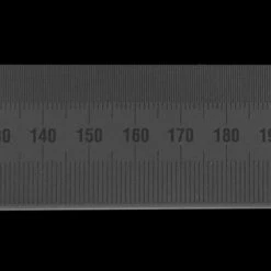 MIB 07074004 Règle En Acier Inoxydable 300x13x0,5mm Chromé Mat Mm+1/2mm Double Face, Classe 2, DIN2768