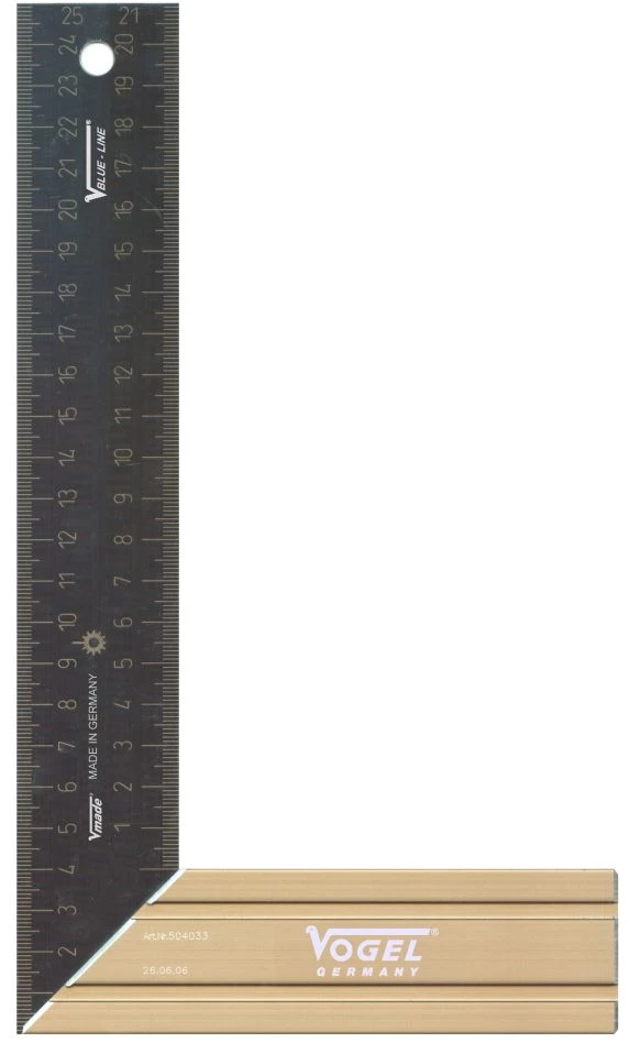 Vogel Équerres 504031-2 Equerre De Charpentier Aluminium 150 Mm Lasuré Type B 3 Vogel Équerres 504031-2 Equerre De Charpentier Aluminium 150 Mm Lasuré Type B