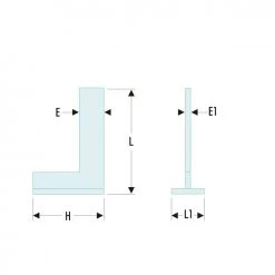 Outils de mesure et de marquage Soldes -Outils de mesure et de marquage Soldes dela 1257 04 carre standard 90d avec bouchon classe ii 1