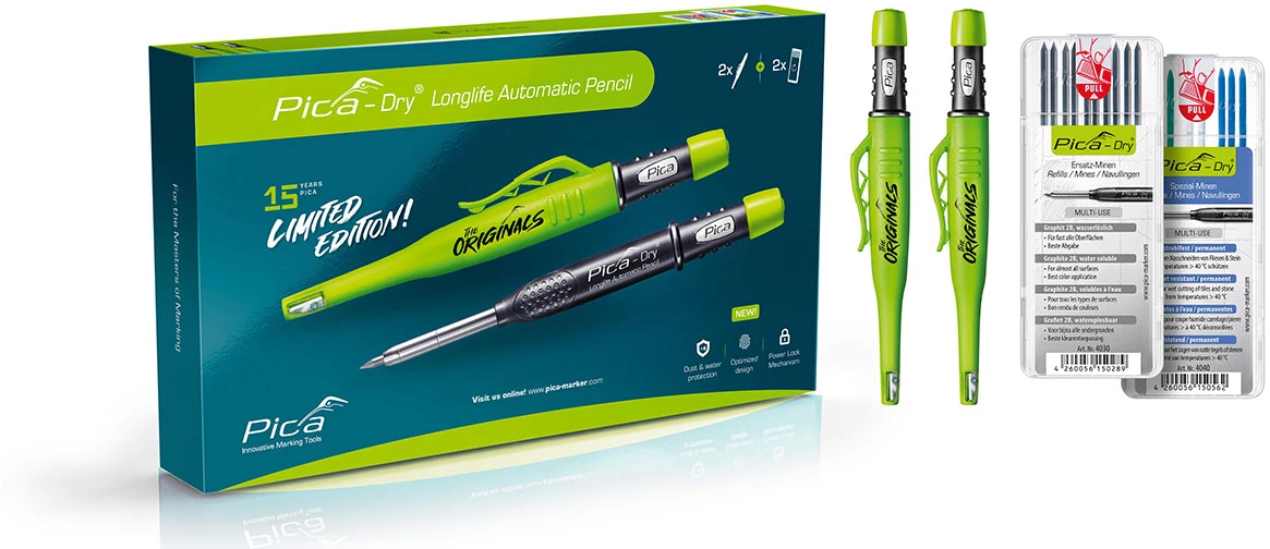 Marqueur/crayon PI3097 Pica Dry Pencil Paquet 3030 Avec Recharges 3 Marqueur/crayon PI3097 Pica Dry Pencil Paquet 3030 Avec Recharges