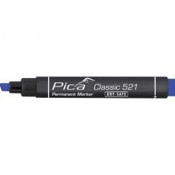 Pica Marqueur/crayon PI52141 521/41 Marqueur Permanent 2-6mm Bleu Biseauté, 10pcs