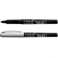 Marqueur/crayon PI53252 Pica 532/52 Stylo Permanent 1-2mm Rond Blanc, 10pcs
