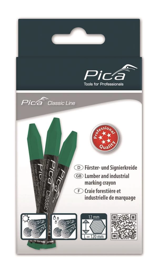 Pica Marqueur/crayon PI59036 590/36 Craie De Marquage PRO Verte 12 Pcs. 3 Pica Marqueur/crayon PI59036 590/36 Craie De Marquage PRO Verte 12 Pcs.